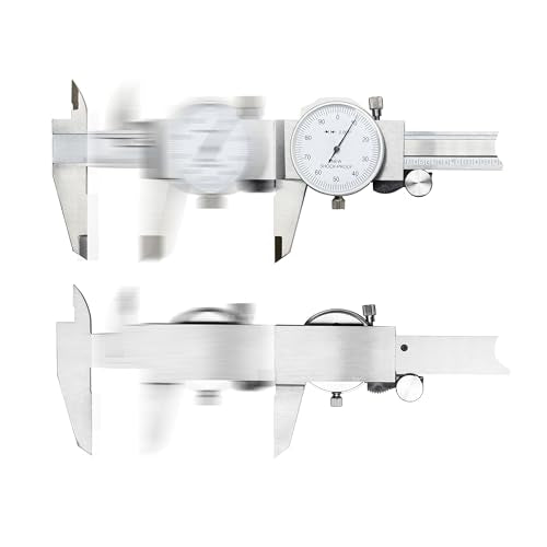 TEXALAN(R) 0-6" 4 Way Dial Caliper .001" Shock Proof Imperial Stainless Steel