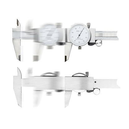 TEXALAN(R) 0-6" 4 Way Dial Caliper .001" Shock Proof Imperial Stainless Steel