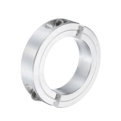 uxcell Double Split Clamp-On Shaft Collar 2" Bore, Aluminum Alloy - size: 2"
