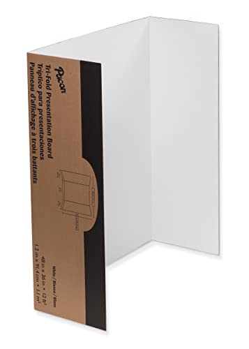 Pacon Presentation Boards, Single Wall, White, 48" x 36", 12 Count - size: 48" x 36", Pack of 12
