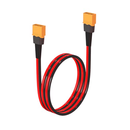 ELFCULB XT60 Male to Male Extension Cable 10AWG 2FT for Power Use - color: 10AWG XT60 Male to Male, size: 2FT