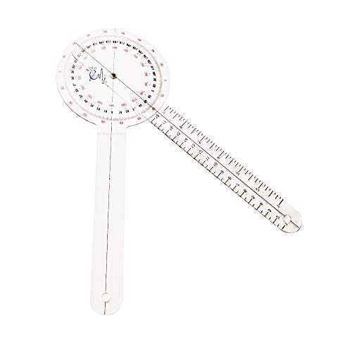 EMI Goniometer Set – 12", 8", 8" Spinal | 3-Piece Medical Goniometer Kit for Physical Therapy, Rehabilitation & Joint Measurement | EGM-428