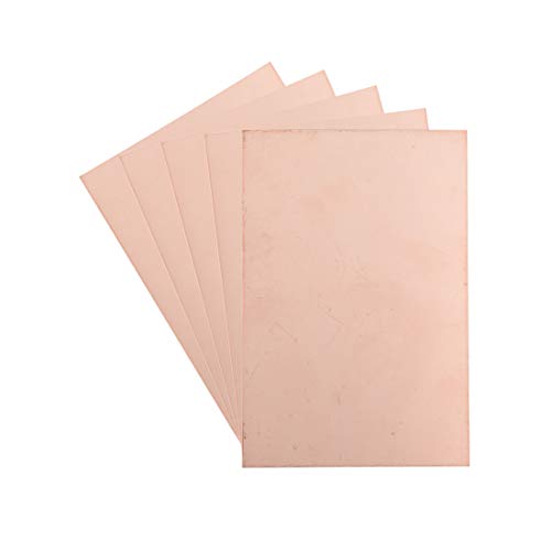 uxcell Double-Sided Copper Clad Laminate PCB Circuit Board, FR4 150x100mm 5.91x3.94 inch, 1.5mm Thickness DIY Prototyping PCB Board, Name Board, 5pcs - size: 150mmx100mmx1.5mm