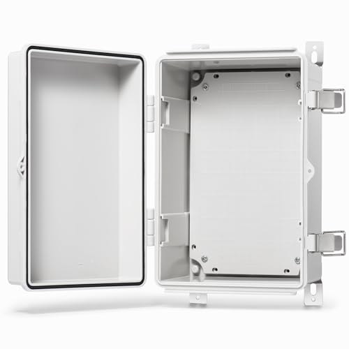 QILIPSU Outdoor Electrical Box Waterproof Junction Box 11.8"x7.9"x6.7" - color: Grey, size: 11.8"x7.9"x6.7"