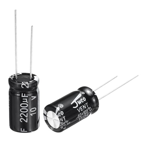 uxcell 2200uF 10V 10x17mm Electrolytic Capacitor, Radial Leads Aluminum Capacitors for TV, LCD Monitor, VCD, 20Pcs - style: 2200uF 10V