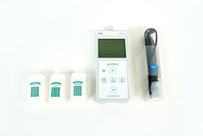 Apera Instruments AI412 EC400 Portable EC (Conductivity)/TDS Meter Kit, 0 to 200.0 MS/cm Measuring Range - style: EC/TDS