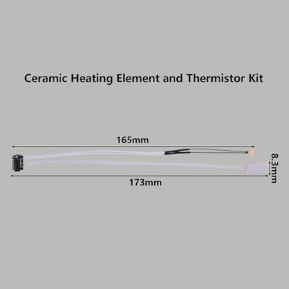 2 Pack Heater and Thermistor for A1 Mini, 3D Printer Accessories 24V Ceramic Heater 300℃ High Temperature Thermistor for Bambu Lab A1/A1 Mini - style: A1/A1 Mini