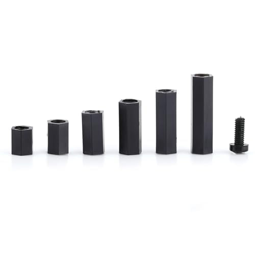 Eujgoov Nylon PCB Standoff Spacer Kit PA66 M2 M3 Male Female Threaded (M2 - size: M2 dual-pass-D model