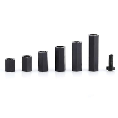 Eujgoov Nylon PCB Standoff Spacer Kit PA66 M2 M3 Male Female Threaded (M2 - size: M2 dual-pass-D model