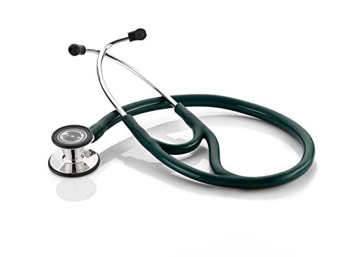 ADC Adscope 601 Convertible Cardiology Stethoscope, AFD Tunable Technology - color: Mirror Dark Green