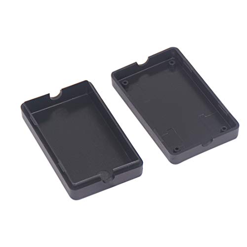 Zulkit 5Pcs Project Boxes ABS Plastic Electrical Project Case Power Junction Box Black 2.36 x 1.42 x 0.67 inch (60 x 36 x 17 mm) - color: 5 PCS, size: 2.36" x 1.42" x 0.67"