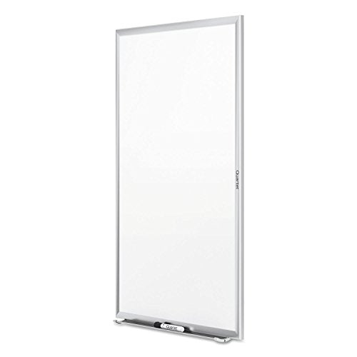 Quartet Dry Erase White Board 60"W x 36"H Non-Magnetic Whiteboard, Total Erase, Silver Aluminum Frame (S535) - color: Silver, size: 60"W x 36"H