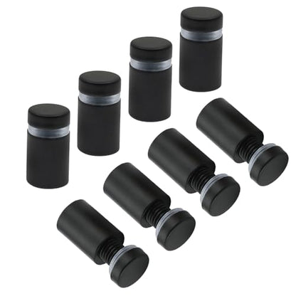 Standoff Screws 1/2 x 0.78 Inch 16 Pack Black Sign Standoffs Stainless Steel Stand Off Wall Mounts Standoffs Advertising Screws Mounting Hardware for Acrylic Signs