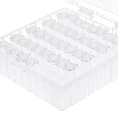 uxcell Centrifuge Tube Freezer Storage Box 100 Places Waterproof Polypropylene Lockable Cryogenic Holder Rack for 1.5/1.8/2ml Microcentrifuge Tubes Vials Samples, White - color: White