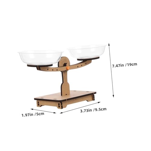 Veemoon 2pcs Wooden Balance Scales for Activities DIY Preschool Science Experiment Balance Board for Creative Measurement Physics Exploration