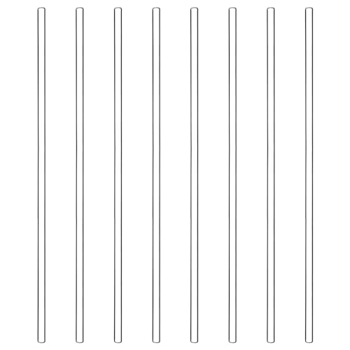 stonylab 8 Pack Glass Stirring Rods, Solid Borosilicate Glass Rods Stirrers Sticks with Rounded Ends for Lab Kitchen, 12 Inch Length - size: 300 mm