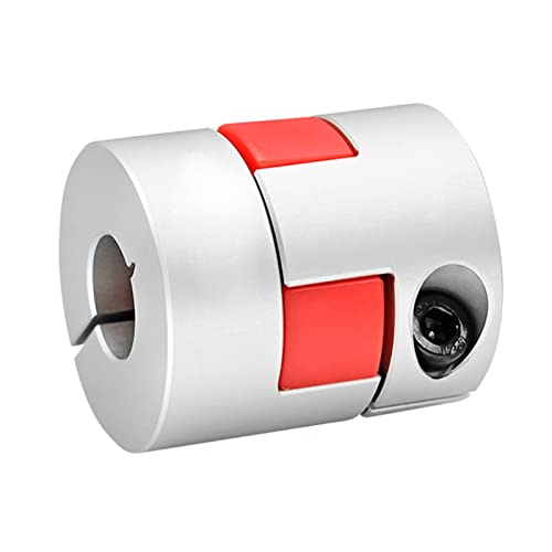 Upgrade D20*L25 Flexible Shaft Coupling 8mm to 8mm Aluminium Plum Connector Flexible Coupler for 3D Printer CNC Machine and Servo Stepped Motor - size: Bore 8mm to 8mm