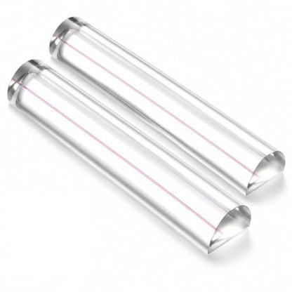 Reading Magnifier for Books, 2 Pack 2X Optical Acrylic Magnifier Bar - color: Soft Pink