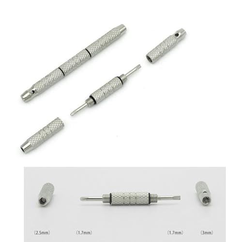 Rimless Glasses Rectangular Screw Washer Nut Cap Eyeglass Repair Kit+Driver
