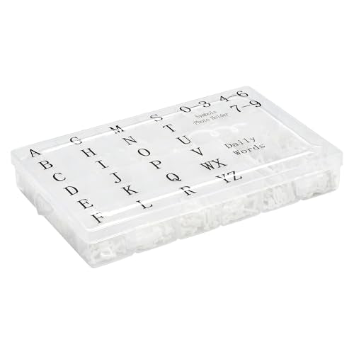 Pre-Cut Letters for Felt Letter Board, 736 Pcs, White - color: White