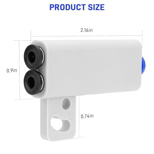 Upgrade ABS 2-in-1 PTFE Adapter Replacement for Bambu lab