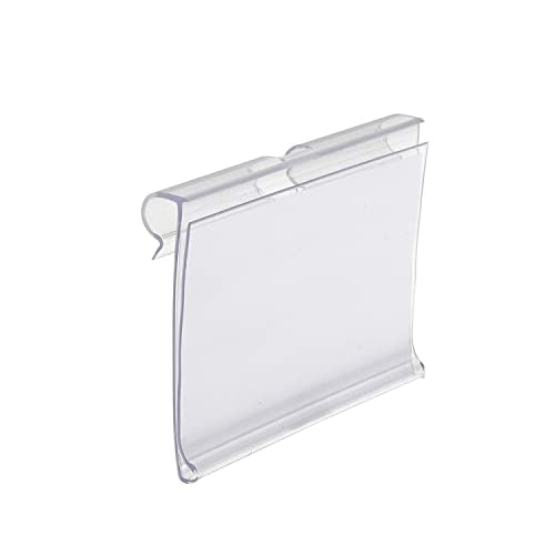 50pcs Labels for Storage Bins Plastic Label Clip, Basket Labels Clip On Wire Shelf Price Label Holder Merchandise Sign Display Holder, 50pcs Label Insert Included (2.36IN*1.57IN) - size: 2.36IN*1.57IN