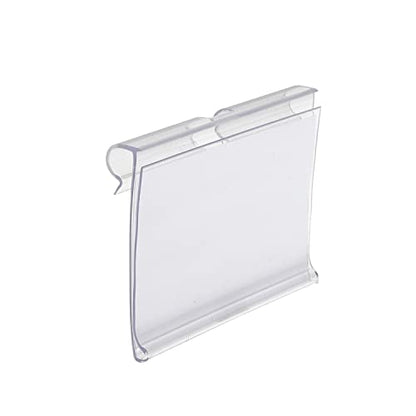 50pcs Labels for Storage Bins Plastic Label Clip, Basket Labels Clip On Wire Shelf Price Label Holder Merchandise Sign Display Holder, 50pcs Label Insert Included (2.36IN*1.57IN) - size: 2.36IN*1.57IN