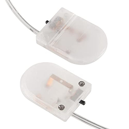 Alinan 5pcs Button Battery Holder Coin Cell Battery Holder with Switch CR2032 1 X 3V Battery Holder Battery Storage Boxes Cover with Wires On ON-Off Switch Socket Container (Clear) - color: Clear