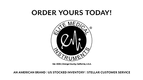 Elite Medical Instruments USA The Original 6 Piece Quality Goniometer Set Plus Measuring Tape - 7 Pieces Total EGM-431