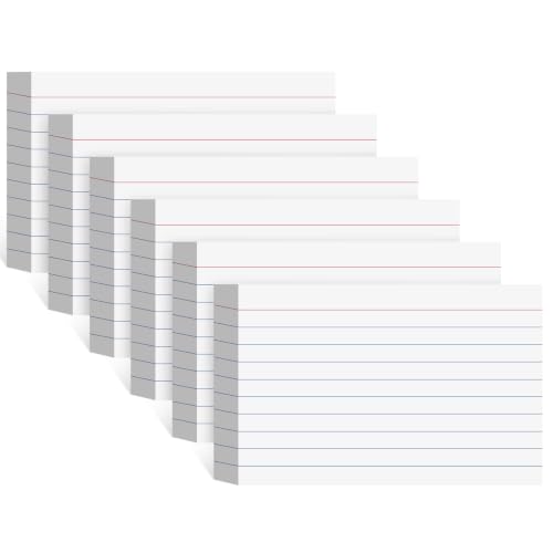 240 Count White Index Cards 3x5 Inch Lined Flash Cards Note Cards - color: White-Lined-240 Count, size: 3x5