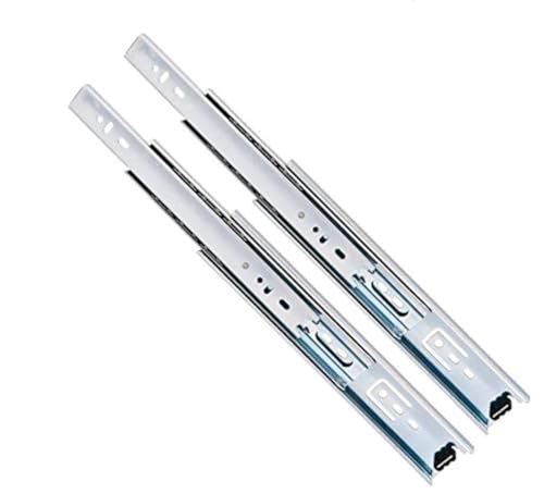 10 Pack Promark 3-Section 100 LB Capacity Full Extension Ball Bearing Side Mount Drawer Slides (14 Inches) - size: 14 Inches-10 Pack