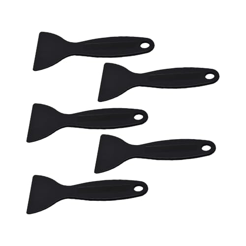 5PCS Resin Scraper, Plastic Spatula Paint Scrapers Flexible Putty Knife Air Bubble Remover Sticker Installation Tool for 3D Printing Resin Removal, Spackling, Patching, Decal, Wallpaper