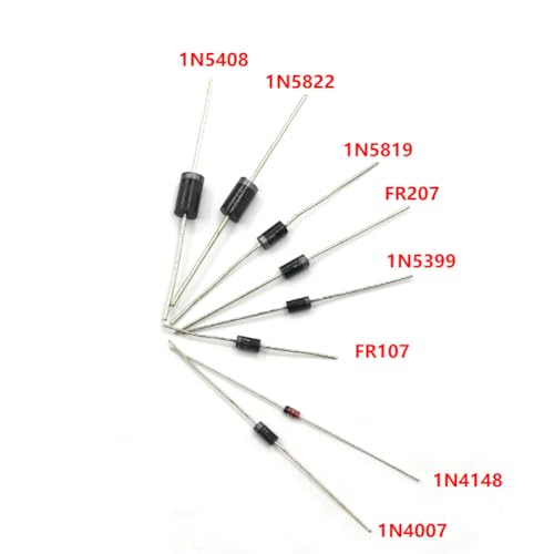 100PCS DIP Schottky Diode Kit 8 Values 1N4148/1N5399/1N5408/1N4007/1N5822/1N5819/FR107/FR207