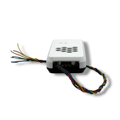 Raspberry Pi Pico Case, Protective Enclosure with Micro-USB Port Access, Passive Ventilation (White/Black) - color: White/Black