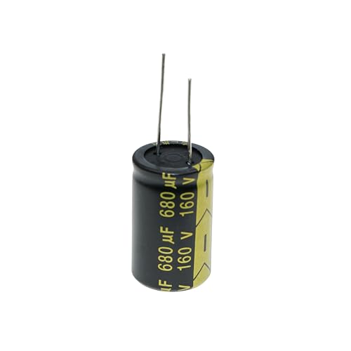 5 Pieces 160V 680UF 22x35mm Lead Wire Aluminum Electrolytic Capacitor High Frequency Low Equivalent Series Resistance 160 Volt 680 UF - size: 160V680UF