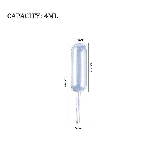 moveland Cupcakes Pipettes 120PCS 4ml Plastic Squeeze Syringes for Cupcakes
