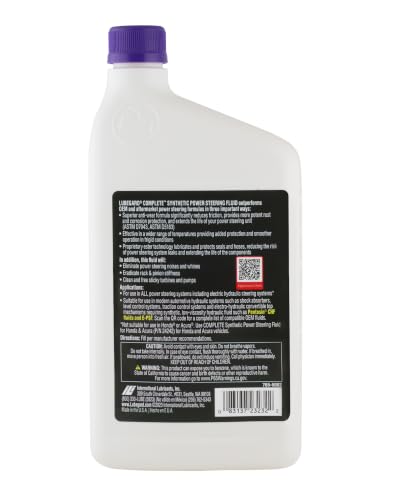 Lubegard 23232 Complete Synthetic Power Steering Fluid, 32 fl. oz. - size: 32 fl. oz.