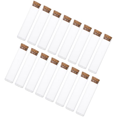 SEWACC 20 pcs Empty Glass Bottles with Cork Wishing Bottle Sample Display Bottle for Lab Use Clear Specimen for Diy Crafts 3.93 X 0.98 X 0.98 in