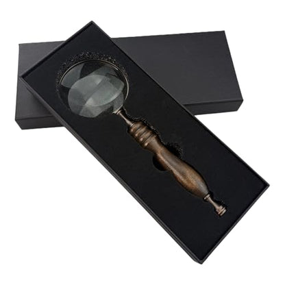 10X Antique Handheld Magnifying Glass Portable Reading Magnifying Glass