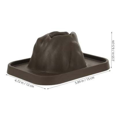 Kisangel Volcano Eruption Model Scientific DIY Model 5-Piece Volcano Kit for Geography Learning Classroom Science Experiment Home School Demonstration Anti-Spill Groove 5.90 X 4.72 X 2.55 in