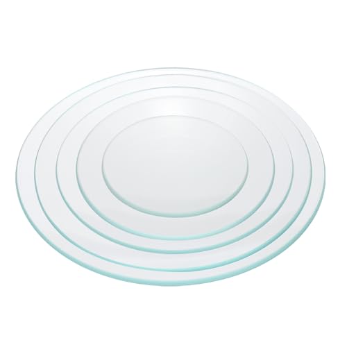 PATIKIL 50mm/70mm/90mm/120mm/150mm Diameter Watch Glass, 1 Set High Transparent Smooth Edges Chamfered Arc Cover Lids for Beakers&Flasks, Evaporation Dish, Laboratory Supplies