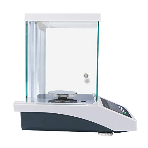 U.S. Solid 0.1 mg Analytical Balance, 220g x 0.1mg, 0.0001g Lab Science Electronic Balance, Electromagnetic Transducer - size: 220 g with External Calibration