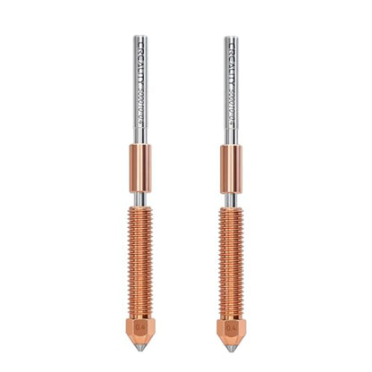Creality Official K2 Pro Nozzle Upgraded, 0.4mm 2 PCS Larger Cavity Quick-Swap K2Pro Nozzle, Copper Alloy and Hardened Steel Hotend Nozzle Replacement Accessories for 3D Printer K2 Pro Combo - style: 2PCS 0.4mm-K2 Pro