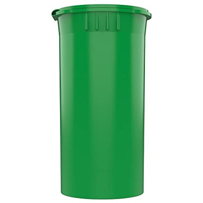 Dragon Chewer 13 Dram CR Plastic Packaging Pop Top Containers - Child Resistant Travel Holder Vial Bottles - 315 qty (Green) - color: Green