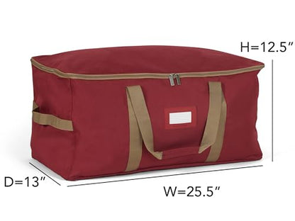 Covermates Treasurekeeper Storage Bag, Red - color: Red Heavy Duty Polyester, size: 25.5W x 13D x 12.5H - Without Wheels