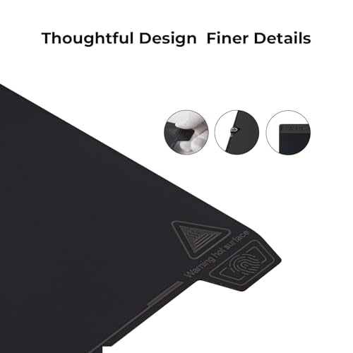 Creality K1 Max Smooth PEI Build Plate 315 * 310mm Without Soft Magnetic Sticker, High-Strength Spring Steel Platform with Smooth PEI Surface for K1 Max, Ender 3 Max Neo, Ender 3 S1 Plus 3D Printers - style: K1 Max PEI Build Plate