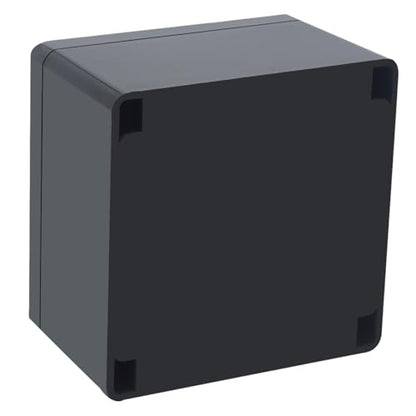 Project Box IP65 Waterproof Junction Box ABS Plastic Black Electrical Boxes DIY Electronic Project Case Power Enclosure 4.72x4.72x2.95 inch (120x120x75mm) - color: Black, size: 4.72"x4.72"x2.95"
