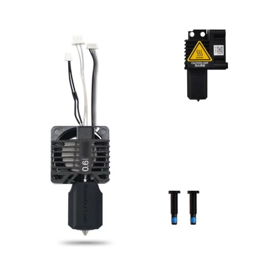 Upgraded Bamboo Original Hotend Complete Kit with Fan for Bambu Lab X1, X1C, X1 Carbon 3D Printer Full Assembly Extruder Hot End Kit Set (0.6mm) - size: 0.6MM