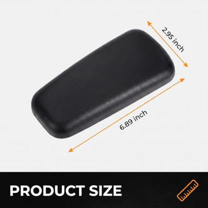 2 PCS Car Elbow Pad Arm Rest, 6.89" x 2.95" Polyurethane Soft Car Knee Cushion, Multi-functional Ergonomic Door Armrest Pad, Universal for Most Vehicles (Black)