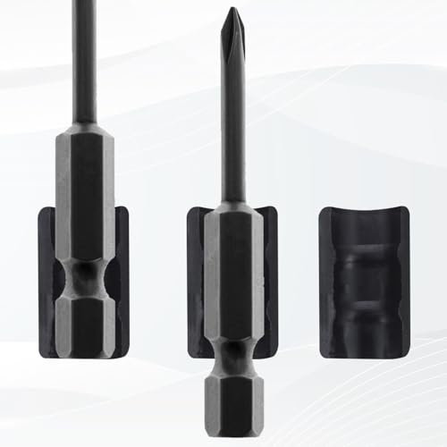 10PCS 12 Holes Hex Shank Bit Holder, Plastic Hex Shank Screwdriver Bit Holder, Screwdriver Bit Holder Storage Organizer, Screw Driver Holders Organizers Case for 1/4 Inch Hex Shank